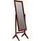 Cherry Wood Freestanding Full-Length Bedroom Mirror with Tilt Function